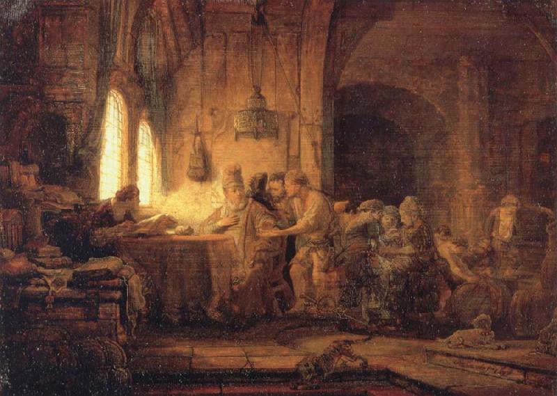 REMBRANDT Harmenszoon van Rijn The Parable of the Labourers in the Vineyard oil painting image